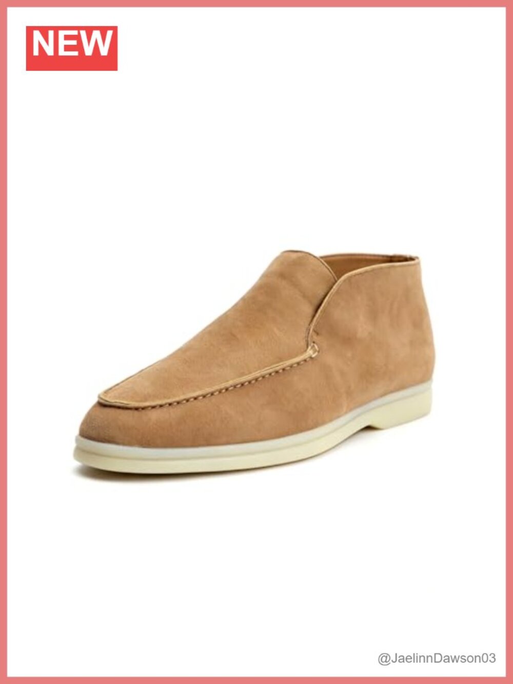 Women's Sheepskin Suede Ankle Booties Slip-On Loafer Boots Chukka Style with